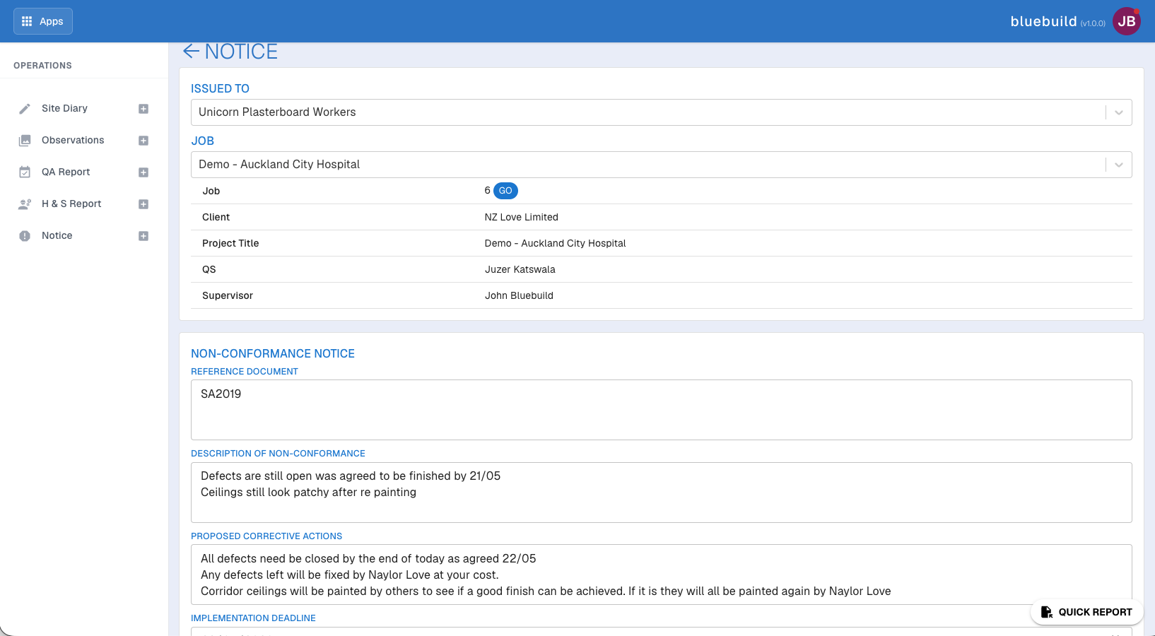 Compliance and Health and Safety screenshot 1