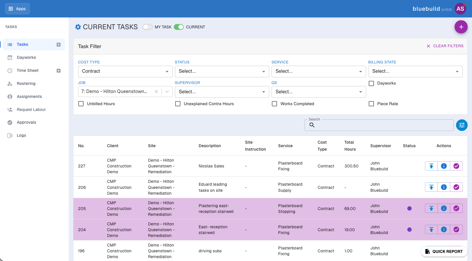 Jobs and Project Control screenshot 2